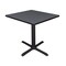 Cain Square Tables > Breakroom Tables > Cain Square & Round Tables, Wood, Metal Top, Grey TB3030GY - alternate 1